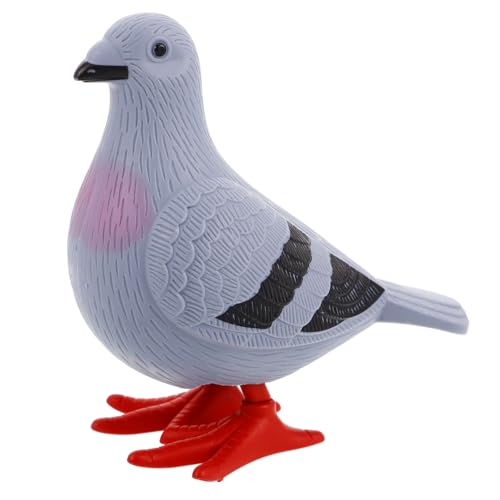 Warmhm Taube aufziehbares Retro Tier Statuen sammeln Tauben für Tauben Hasenspielzeug aufziehen Vogelspielzeug für Plastik Grey von Warmhm