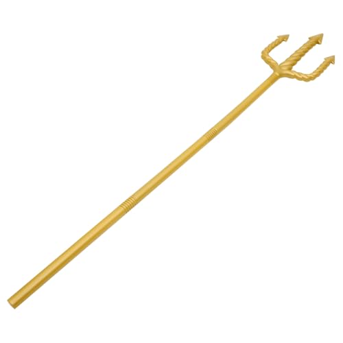 Warmhm Teufelsgabel Kostüm Requisite mit Abnehmbarem Griff Goldener für Halloween Cosplay und Bühnenaufführungen Leicht und Tragbar für Partys und Kindergeburtstage von Warmhm