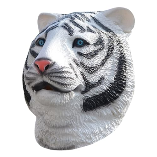 Warmhm Tiger-kopfbedeckung Maske Halloween Gruselige Tigerkopfbedeckung Tiger-kopfschmuck Cosplay Ankleiden Simulation Tiger Einzigartige Tigerkopfbedeckung Weiß Emulsion Warmhm Tiger-kopfbedeckung Maske Halloween Gruselige Tigerkopfbedeckung Tiger-kopfschmuck Cosplay Ankleiden Simulation Tiger Einzigartige Tigerkopfbedeckung Weiß Emulsion von Warmhm