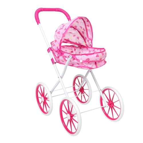 Warmhm Trolley Puppenwagen Tragbarer Faltbarer Kinderwagen Einkaufswagen Kinderwagen Kleinkind Einkaufswagen Kleinkind Lebensmittelwagen Rosa Oxford Tuch Warmhm Trolley Puppenwagen Tragbarer Faltbarer Kinderwagen Einkaufswagen Kinderwagen Kleinkind Einkaufswagen Kleinkind Lebensmittelwagen Rosa Oxford Tuch von Warmhm