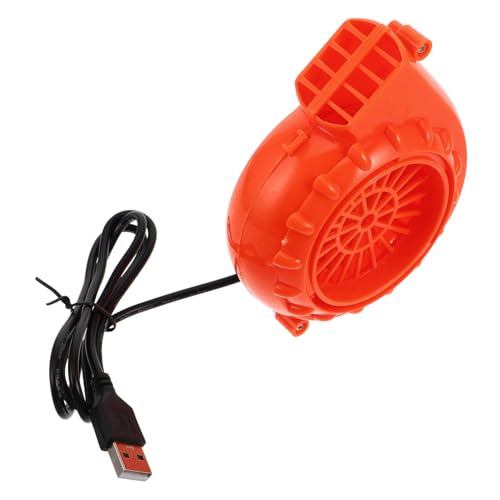 Warmhm USB Kostümgebläse Für Aufblasbare Tragbarer Mini Orange Ersatzventilator Für Halloween Und Cosplay Dekorationen Leicht Und Kompakt von Warmhm