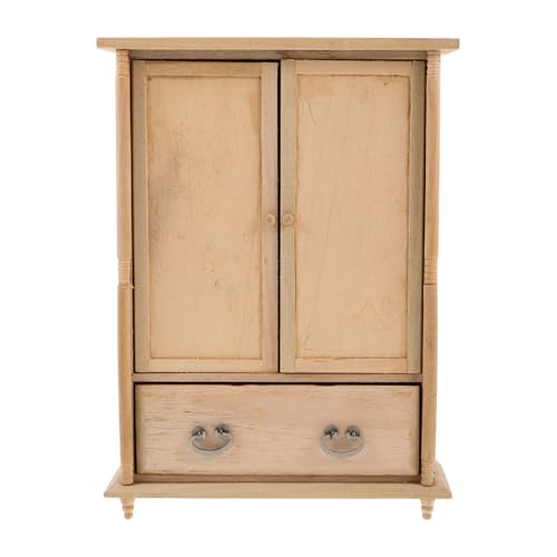 Warmhm Unvollendeter Vintage für Puppenhaus DIY Möbel für Kreative Schlafzimmergestaltung Beige Platzsparendes Design für Kleine Räume von Warmhm