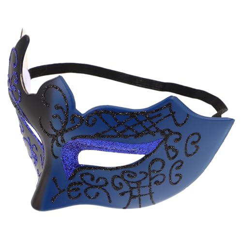 Warmhm Venezianische Masquerade Maske für Damen und Herren Handbemalt mit Glitzernden Details Halbes Gesicht Bequemes Kunststoffmaterial für Halloween Maskenbälle Themenpartys und Warmhm Venezianische Masquerade Maske für Damen und Herren Handbemalt mit Glitzernden Details Halbes Gesicht Bequemes Kunststoffmaterial für Halloween Maskenbälle Themenpartys und von Warmhm