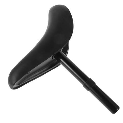 Warmhm Verdickter Sitz fahrradsitz für kinderfahrrad zubehör Breiter Fahrradsitz Weiches Fahrradsitz Fahrradsitzkissen für Kinderfahrradsitzbefestigung Knie Scooter Pu Black von Warmhm