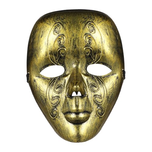 Warmhm Vintage Vollgesichtsmaske für Partys Einzigartige Bequeme Maske Robustem für Karneval Halloween und Kostümbälle Detailreiche Verarbeitung für Lange Tragezeiten Warmhm Vintage Vollgesichtsmaske für Partys Einzigartige Bequeme Maske Robustem für Karneval Halloween und Kostümbälle Detailreiche Verarbeitung für Lange Tragezeiten von Warmhm