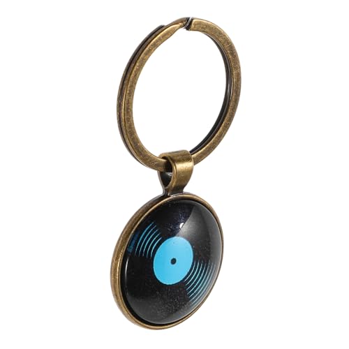 Warmhm Vinyl-Schallplatten-Schlüsselanhänger Accessoires für Handtaschenanhänger Rucksack-Anhänger-Ornamente kofferänhänger schlüsselanhänger vintage Instrumenten-Schlüsselanhänger von Warmhm