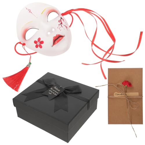 Warmhm Vollgesicht Maske für Halloween Karneval Handbemalte Requisite für Kostüme Lustige Masken für Partys Einzigartiges Accessoire mit Geschenkbox Schönheit Masken von Warmhm