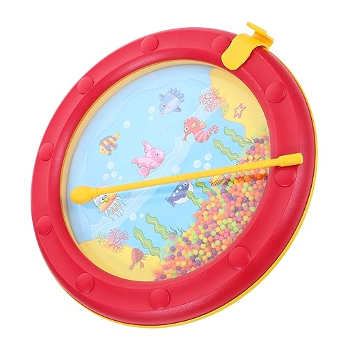 Warmhm Wave Bead Drum für Musikinstrument mit Sanften Meeresklängen Sicheres und Tragbares für Musikalische Früherziehung Perfektes für Jungen Warmhm Wave Bead Drum für Musikinstrument mit Sanften Meeresklängen Sicheres und Tragbares für Musikalische Früherziehung Perfektes für Jungen von Warmhm