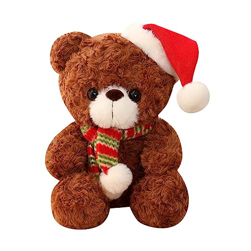 Warmhm Weicher Weihnachtsplüschbär Süße Dekofigur für als Festliches Ornament und für Weihnachten aus Hochwertigem Baumwoll und Plüschmaterial Warmhm Weicher Weihnachtsplüschbär Süße Dekofigur für als Festliches Ornament und für Weihnachten aus Hochwertigem Baumwoll und Plüschmaterial von Warmhm