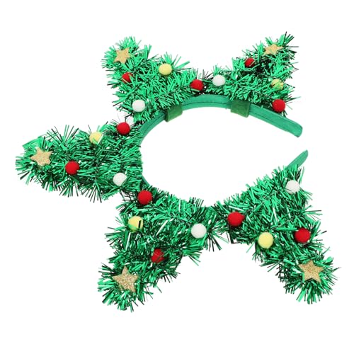 Warmhm Weihnachtsbaum Haarreif Festlicher Kopfschmuck für Xmas Partys Mehrzweck Weihnachts Stirnband mit Bunten Pompons für Cosplay und Fotoshootings Warmhm Weihnachtsbaum Haarreif Festlicher Kopfschmuck für Xmas Partys Mehrzweck Weihnachts Stirnband mit Bunten Pompons für Cosplay und Fotoshootings von Warmhm