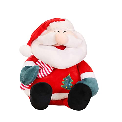 Warmhm Weihnachtsmann Plüschpuppe Adorable Santa Kuscheltier für Dekoration Festlichkeiten für Wohnzimmer Deko von Warmhm