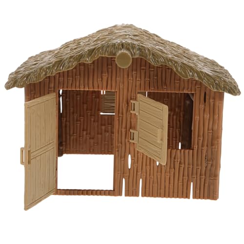 Warmhm Winziges Miniaturhaus Kit Miniaturhäuser Mini- Skalierungsmodell Landschaftsstütze Hausformverzierung Simulationshaus Mikrolandschaftsornament Landschaftshaus Plastik von Warmhm