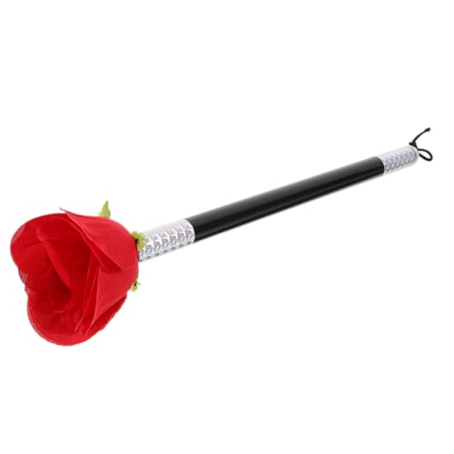 Warmhm Zauberstabblume Trick Rosenblüten Bleib Bei Rose Gimmick Romantische Rose Gimmick-Rose Gimmick Gefälschte Rose Gimmick-Requisiten Partei Stieg Zauberer Stieg Lustiger Trick Seide von Warmhm