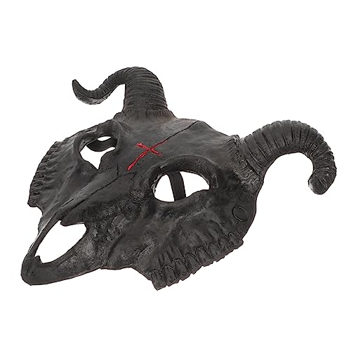 Warmhm Ziegenmaske Halloween Party Maske PU für Erwachsene Bequeme Einzigartiges Hörnerdesign für Kostüm und Cosplay Warmhm Ziegenmaske Halloween Party Maske PU für Erwachsene Bequeme Einzigartiges Hörnerdesign für Kostüm und Cosplay von Warmhm