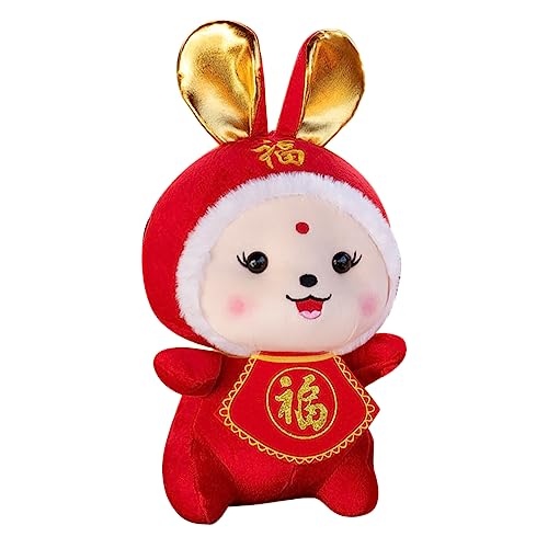 Warmhm Zodiac Rabbit Doll Plüschkaninchen Festliches Deko für Chinesische Neujahr Hasenpuppe für für Dekoration von Warmhm