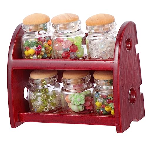Warmhm Zuckerbehälter Dekorativer Mini Rack für Kreative für DIY Puppenhaus Mikro Landschaften Hochwertige Verarbeitung Design von Warmhm