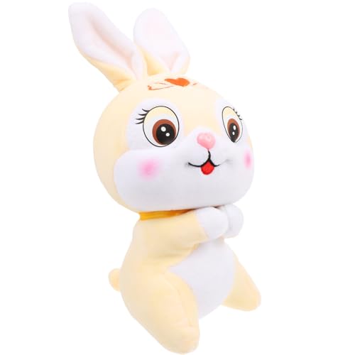 Warmhm ausgestopftes Kaninchen Chinese New Year chinesisch neujahr neujahr süße plüschtiere Mädchen Hase Bunny Toy Kaninchen gefüllte Puppe Baumwoll- und Plüschmaterialien von Warmhm