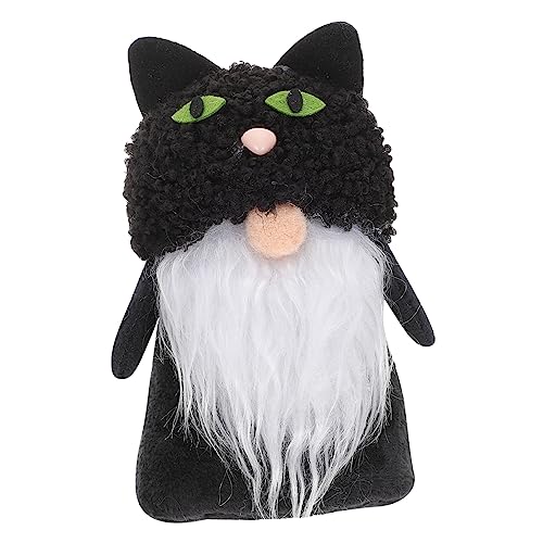Warmhm gesichtslose Puppe des Alten Mannes Halloween-Zwerg Herbstzwerg Katze Plüsch Zwerge Halloween Theme Halloween plüschtier Plüschzwerg Wichteldekorationen für zu Hause Vlies Black Warmhm gesichtslose Puppe des Alten Mannes Halloween-Zwerg Herbstzwerg Katze Plüsch Zwerge Halloween Theme Halloween plüschtier Plüschzwerg Wichteldekorationen für zu Hause Vlies Black von Warmhm