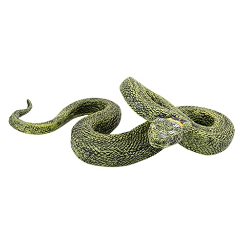 Warmhm kleine Schlangenmodelle Halloween Dekoration Halloween Decor kinderknallzeug funnytoys Scherzartikel Fun Toy Kid Toys Crawl Snakes-Modell Gummischlangenmodelle Dark Brown von Warmhm