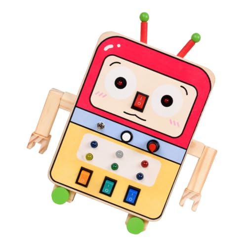 Warmhm kognitive Tafel beschäftigtes Brett Besetztes Brett für hölzernes sensorisches Kinderspielzeug Platine für Elektronisches Bauteil von Warmhm
