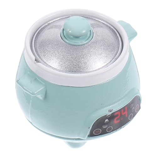 Warmhm puppenhauszubehör Kreatives reiskocher Wasserkocher- Mini-Möbelzubehör kleines Elektroherd Mini- -Geschirr Küchenzubehör Legierung Light Green von Warmhm