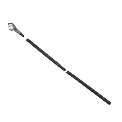 Warmhm -requisiten Party Halloween-cosplay-stütze Spazierstock-requisiten- Halloween-anziehstütze Spazierstock Prop Cosplay Rohrstock Stütze Plastik Silver von Warmhm