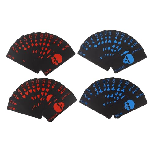 Warmhm wasserdichte Spielkarten Deck Coole Spielkarten überspringen Poker von thematisiert Party Blaue Spielkarten Japanisches Brettspiel schwarzes Kartenspiel PVC Black Warmhm wasserdichte Spielkarten Deck Coole Spielkarten überspringen Poker von thematisiert Party Blaue Spielkarten Japanisches Brettspiel schwarzes Kartenspiel PVC Black von Warmhm