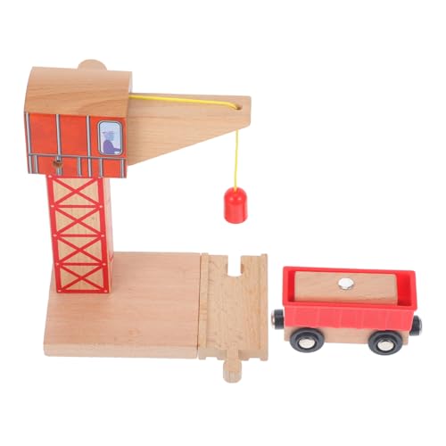 Warmhmit Schienenanhänger Zugkran vorgeben Schienenkran für DIY-Zug Holzschienen-Kranspielzeug Modell eines Schienenkrans Kinderspielzeug Spielzeugeisenbahnteile hölzern Warmhmit Schienenanhänger Zugkran vorgeben Schienenkran für DIY-Zug Holzschienen-Kranspielzeug Modell eines Schienenkrans Kinderspielzeug Spielzeugeisenbahnteile hölzern von Warmhm