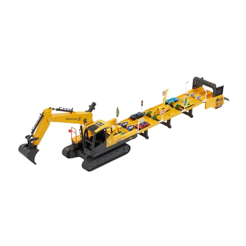 Warmiehomy Bagger Spielzeug für Kinder ab 3 4 5 6 7 8 9 10 Jahren, 25-in-1 Transformierbarer Transport Auto Spielzeug mit Sound Licht, Autotransporter Toy, Geschenke für Mädchen Jungen von Warmiehomy