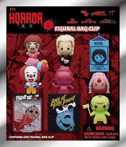 Warner Brothers Horror Series 9-3D Schaumstofftasche Clip Blind Bag – 24 Stück PDQ von Warner Bros