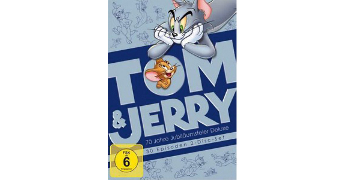 DVD Tom & Jerry - 70 Jahre Jubiläumsfeier Deluxe (2 DVDs) Hörbuch von Warner Home Video