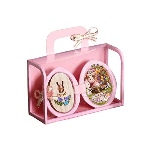 Warooma Miniatur-Puppenhaus-Set, Walnuss-Puppenhaus, 3D-Holzpuzzle, Kinder-Bastelpuppenhaus, Märchen-Szenen, Mini-Häuser, Bauset, Geschenk, Geburtstag, Weihnachten, Hochzeitsring-Box Warooma Miniatur-Puppenhaus-Set, Walnuss-Puppenhaus, 3D-Holzpuzzle, Kinder-Bastelpuppenhaus, Märchen-Szenen, Mini-Häuser, Bauset, Geschenk, Geburtstag, Weihnachten, Hochzeitsring-Box von Warooma