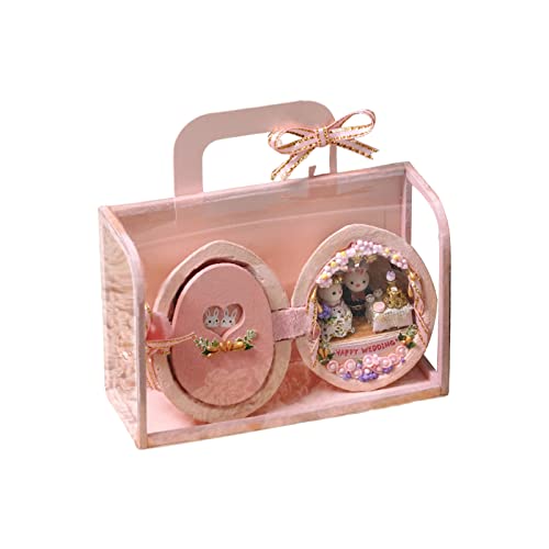 Warooma Miniatur-Puppenhaus-Set, Walnuss-Puppenhaus, 3D-Holzpuzzle, Kinder-Bastelpuppenhaus, Märchen-Szenen, Mini-Häuser, Bauset, Geschenk, Geburtstag, Weihnachten, Hochzeitsring-Box Warooma Miniatur-Puppenhaus-Set, Walnuss-Puppenhaus, 3D-Holzpuzzle, Kinder-Bastelpuppenhaus, Märchen-Szenen, Mini-Häuser, Bauset, Geschenk, Geburtstag, Weihnachten, Hochzeitsring-Box von Warooma