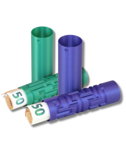 WarsoWerk Labyrinthbox Elfenzauber 2 Stück • Geschenkidee für Mädchen, Jungen, Jugendliche • Geld- & Gutscheinbox • Rätselbox Geburtstag, Konfirmation, Weihnachten (Metallic Grün & Metallic Violett) von WarsoWerk
