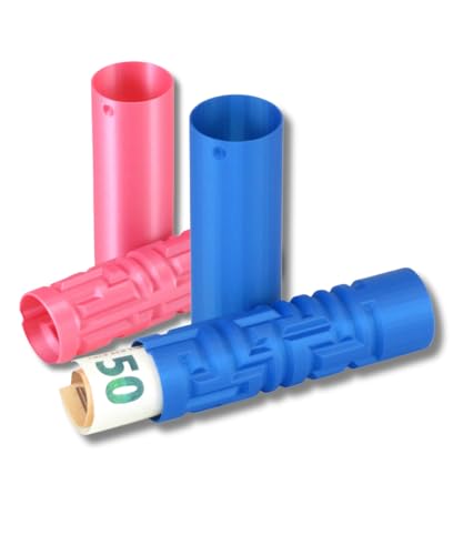 WarsoWerk Labyrinthbox Polarlicht 2 Stück • Geschenkbox für Jungs, Mädchen, Jugendliche • Geldgeschenk, Sparbox für Geburtstag, Konfirmation, Weihnachten, Ostern (Metallic Blau & Metallic Rosé) von WarsoWerk