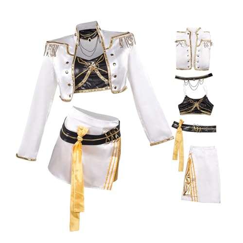 Waslary Hunters Kostüm Damen Mira Cosplay Performance Uniform Schwarz Weißer Anzug Halloween Party Kostüm Waslary Hunters Kostüm Damen Mira Cosplay Performance Uniform Schwarz Weißer Anzug Halloween Party Kostüm von Waslary