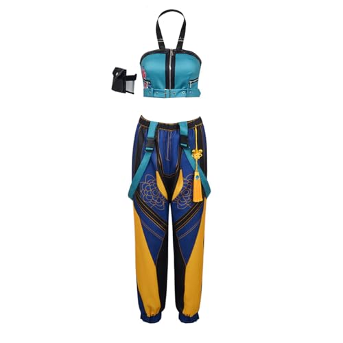 Waslary Hunters Kostüm Erwachsene Mira Zoey Rumi Cosplay Kostüm Damen Gelbe Uniform Komplettes Set Halloween Anzug Waslary Hunters Kostüm Erwachsene Mira Zoey Rumi Cosplay Kostüm Damen Gelbe Uniform Komplettes Set Halloween Anzug von Waslary