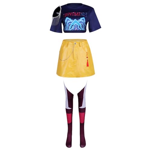 Waslary Hunters Kostüm Erwachsene Mira Zoey Rumi Cosplay Kostüm Damen Gelbe Uniform Komplettes Set Halloween Anzug Waslary Hunters Kostüm Erwachsene Mira Zoey Rumi Cosplay Kostüm Damen Gelbe Uniform Komplettes Set Halloween Anzug von Waslary
