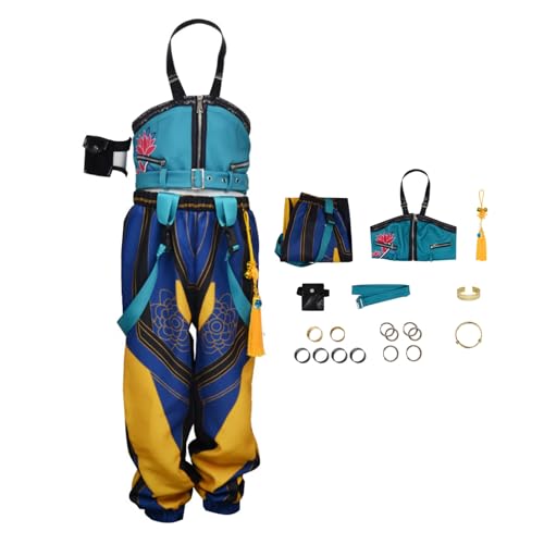 Waslary Hunters Kostüm Mädchen Mira Zoey Rumi Cosplay Kostüm Gelbe Uniform Komplettes Set Halloween Anzug von Waslary