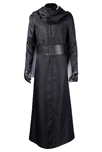 Waslary Kylo Ren Kostüm Erwachsene Jedi Cosplay Herren Hose Oberteil Gürtel Handschuhe Umhang Halloween Komplett Set Waslary Kylo Ren Kostüm Erwachsene Jedi Cosplay Herren Hose Oberteil Gürtel Handschuhe Umhang Halloween Komplett Set von Waslary