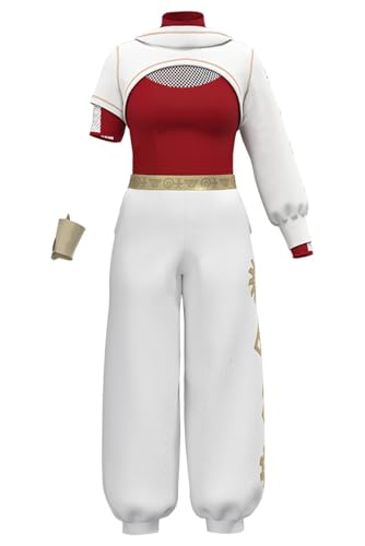 Waslary Nova Cosplay Kostüm Mädchen Jacke Oberteile und Zubehör Cheerleader Uniform Halloween Party Set von Waslary