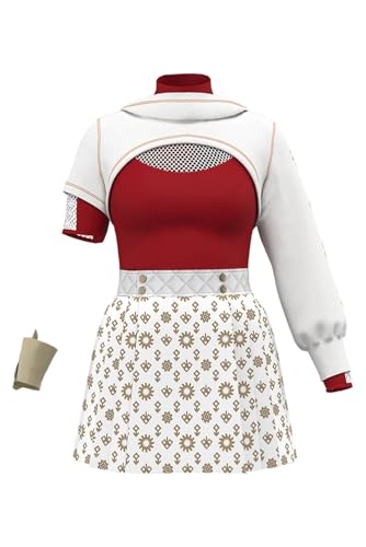 Waslary Nova Cosplay Kostüm Mädchen Jacke Oberteile und Zubehör Cheerleader Uniform Halloween Party Set von Waslary
