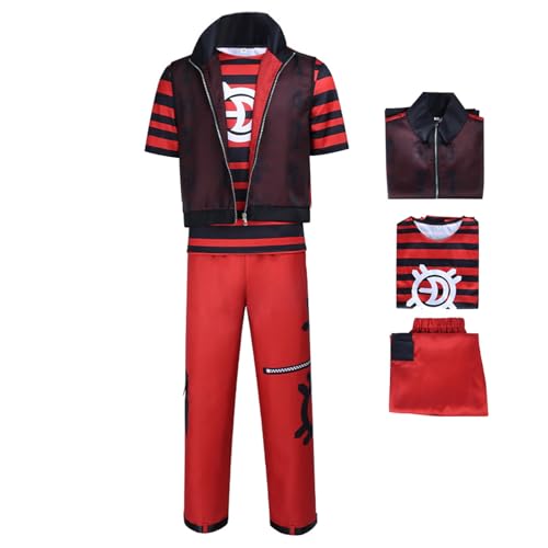 Waslary Zombies Victor Kostüm Erwachsene Film Cosplay Weste T-Shirt und Hose Set Halloween Party Kostüm von Waslary