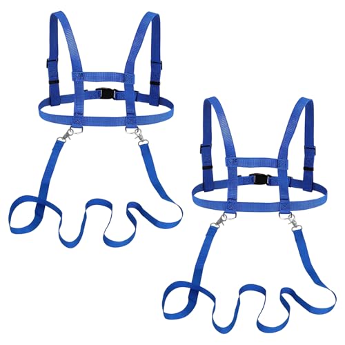 2 Stück Pferdeleine zum Spielen für Kinder, Kinderleine Pferdegeschirr für Kinder zum Spielen Sattel Holzpferd Zubehör Spiel Pferdeleine Klettergurt Pferde Spielzeug Leine für Jungen Mädchen, Blau 2 Stück Pferdeleine zum Spielen für Kinder, Kinderleine Pferdegeschirr für Kinder zum Spielen Sattel Holzpferd Zubehör Spiel Pferdeleine Klettergurt Pferde Spielzeug Leine für Jungen Mädchen, Blau von WatDenyFine
