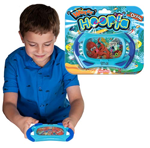 Wasser Hoopla - Hai und Oktopus von Deluxebase. Meeresleben Retro Wasserhandspiel. Ringwurf Arkade Handspiel für Kinder und Erwachsene von Water Hoopla