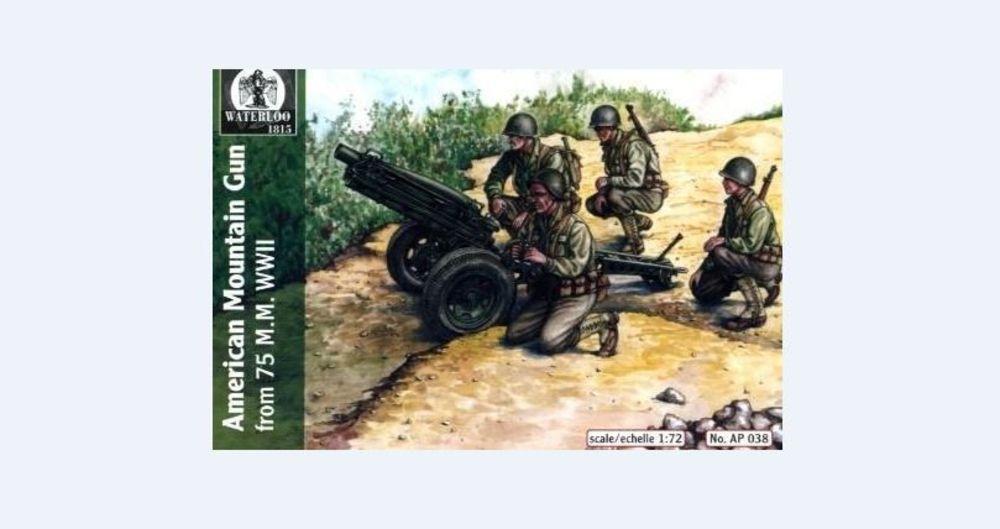 American mountain gun 75 mm, WWII American mountain gun 75 mm, WWII von Waterloo 1815