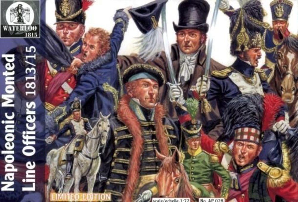 Napoleonic mounted Line officers Napoleonic mounted Line officers von Waterloo 1815
