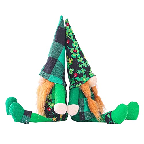 Watlsuz St.'s Tag Gesichtslose Puppe Tomte GNOME Pl¨¹schtier St. Patricks Tag Irland Elf Plushie Kleeblatt Weihnachten Dekoration von Watlsuz