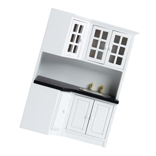 1/12 Dollhouses Küchenschrank Miniaturmöbel Mit Modernen Designs Waschbecken Für Bastelprojektmodell Dekoration Dollhouses Küchenschrank 1/12 Dollhouses Küchenschrank Miniaturmöbel Mit Modernen Designs Waschbecken Für Bastelprojektmodell Dekoration Dollhouses Küchenschrank von Watreketal