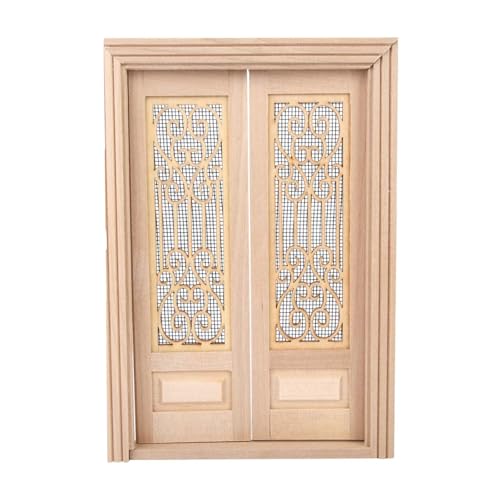 1/12 Miniaturpuppenhäuser Doppelbildtür Unbemalte Tür Für Kreative Handwerksmodell Display Und Bildungsnutzung Dollhouses Dekoration 1/12 Miniaturpuppenhäuser Doppelbildtür Unbemalte Tür Für Kreative Handwerksmodell Display Und Bildungsnutzung Dollhouses Dekoration von Watreketal